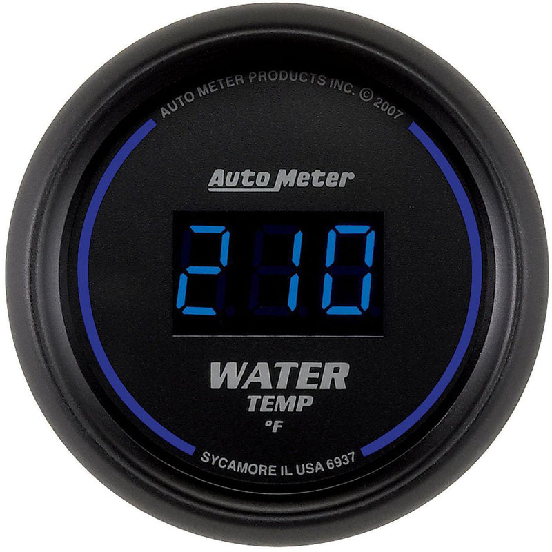 Autometer Cobalt Digital 2-1/16in Water Temp Gauge 0-340F