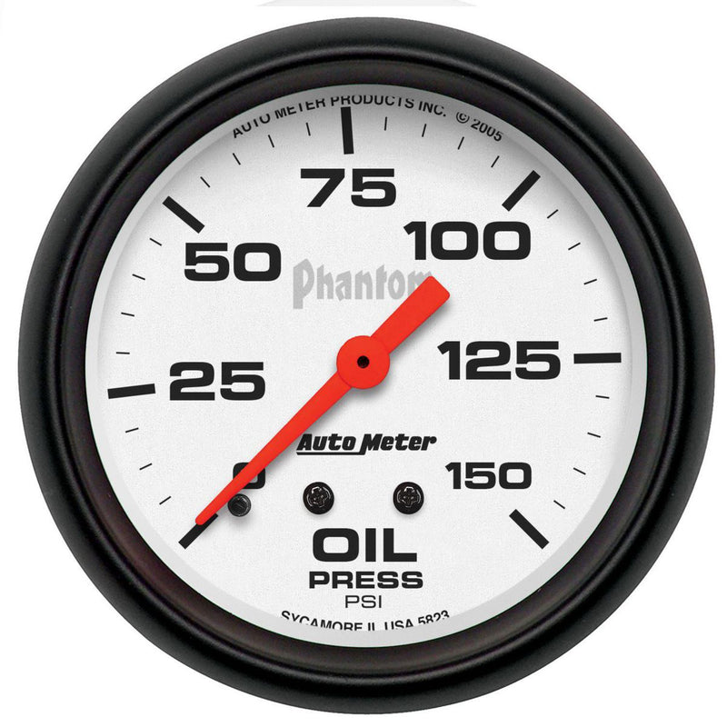 Autometer Phantom 2-5/8in Oil Pressure Gauge 0-150PSI