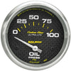 Autometer Carbon Fiber 2-5/8in Oil Pressure Gauge