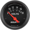 Autometer Z-Series 2-1/16in Voltmeter Gauge 8-18V AU2645