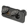 Narva Twin Flush Mount Socket Merit/Engel 81142BL