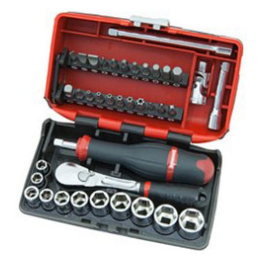 Sidchrome Set 38Pc 1/4In Drive Metric SCMT12120
