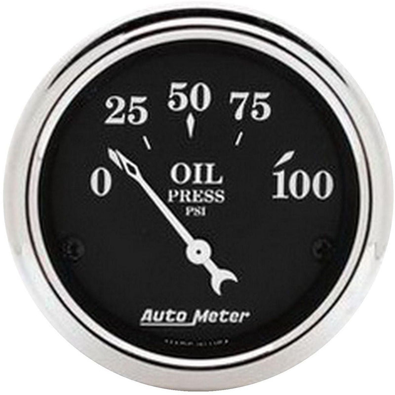 Autometer Old Tyme 2-1/16in Oil Pressure Gauge 0-100PSI
