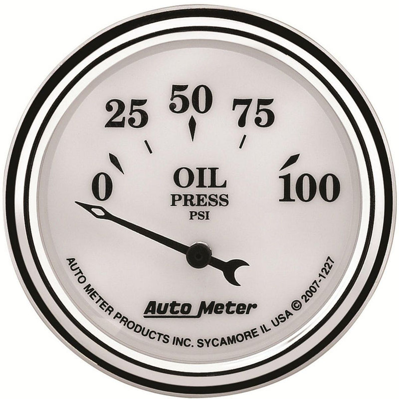 Autometer Old Tyme 2-1/16in Oil Pressure Gauge 0-100PSI