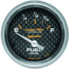 Autometer Carbon Fiber 2-1/16in Fuel Level Gauge 0-90