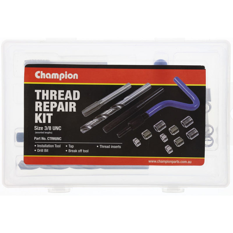 Champion Fasteners Thread Repair Kit 3/8In Unc CTRK6NC