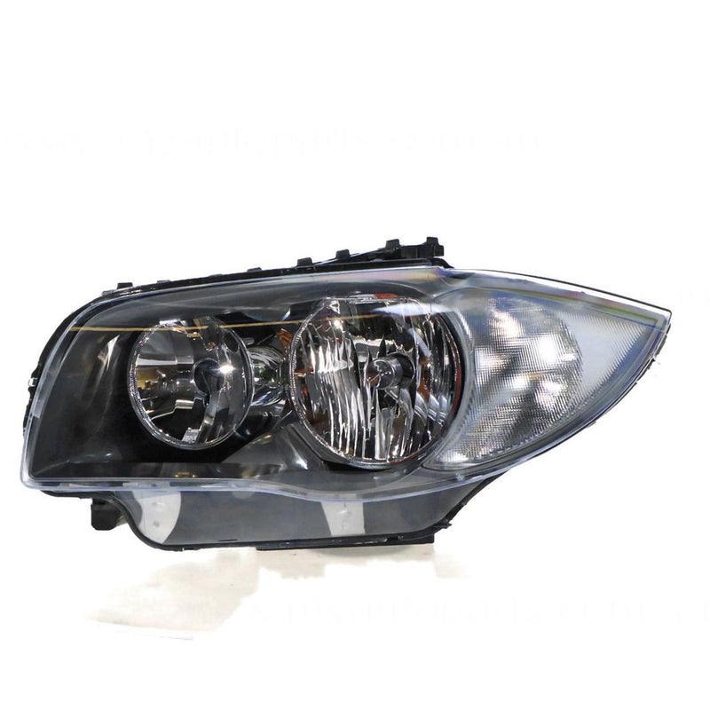 APG All Crash Halogen Black Head Lamp Passenger Side