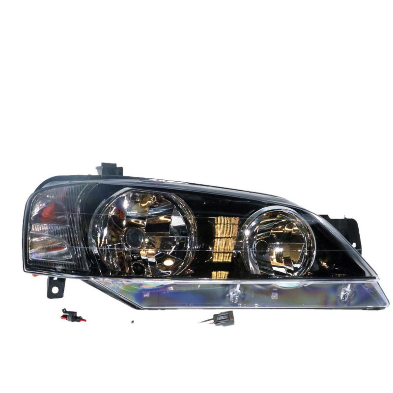 APG All Crash Black Halogen Head Lamp Drivers Side