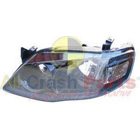 APG All Crash Black Halogen Head Lamp Passenger Side