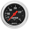 Autometer Trad Chrome 2-1/16in Water Temp Gauge 120-240F
