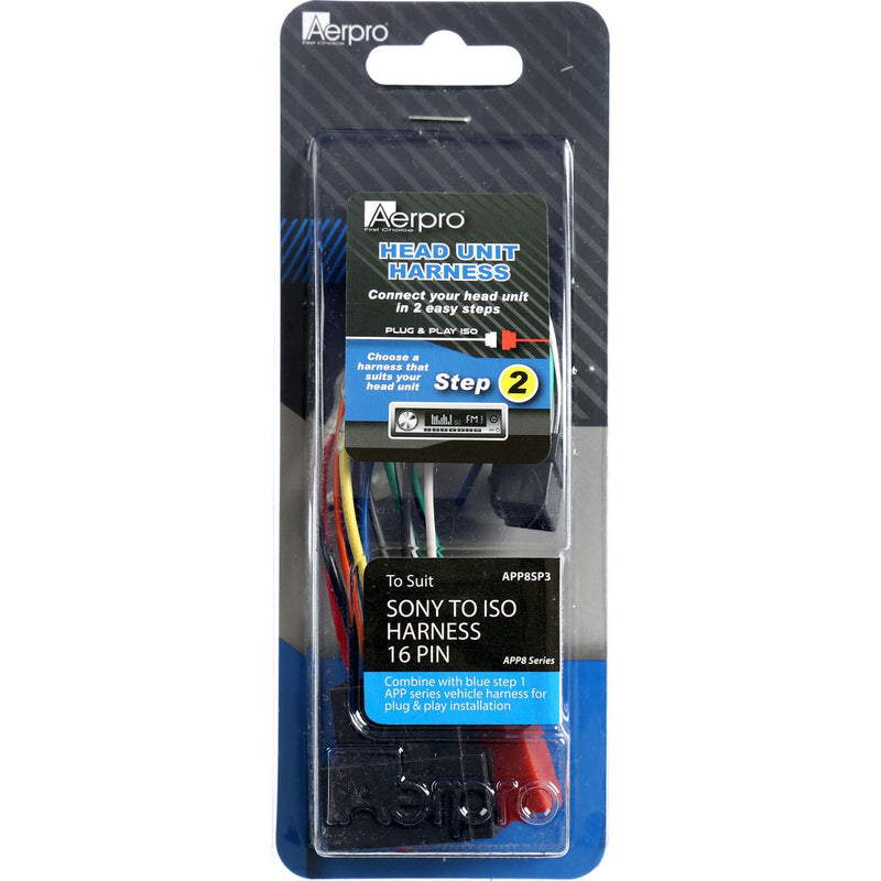Aerpro ISO 16 Pin Harness fits Sony