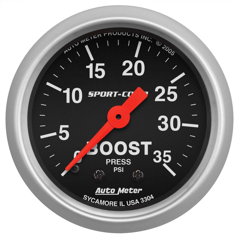 Autometer Sport-Comp 2-1/16in Boost Gauge 0-35PSI