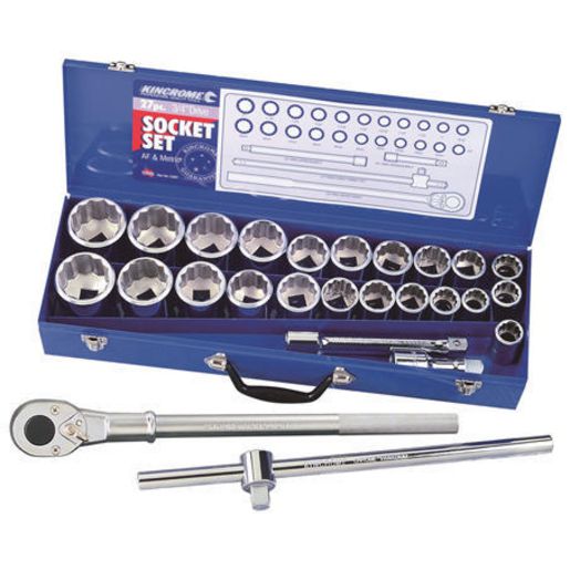 Kincrome Socket Set 26Pc 3/4In Drive Metric / Af 13367