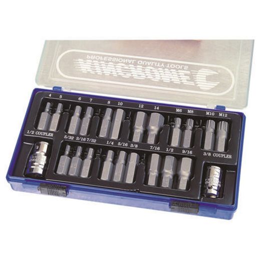 Kincrome Hex & Spline Drive Kit 23Pc 1/2In Drive 13784