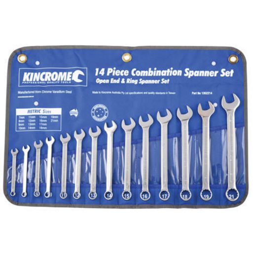 Kincrome Combination Spanner Set 14Pc Metric 1352214