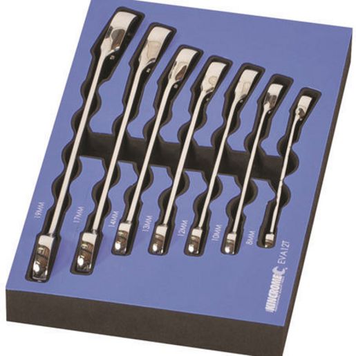 Kincrome Gear Spanner Set With Eva Tray 7Pc EVA12T