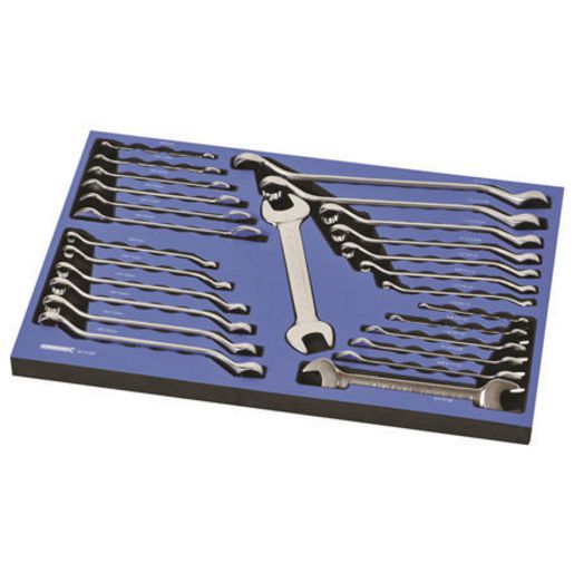 Kincrome Double Ring & Double Open End Spanner Set 26Pc
