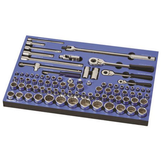 Kincrome Socket & Accessories Set 84Pc 1/4In 3/8In &