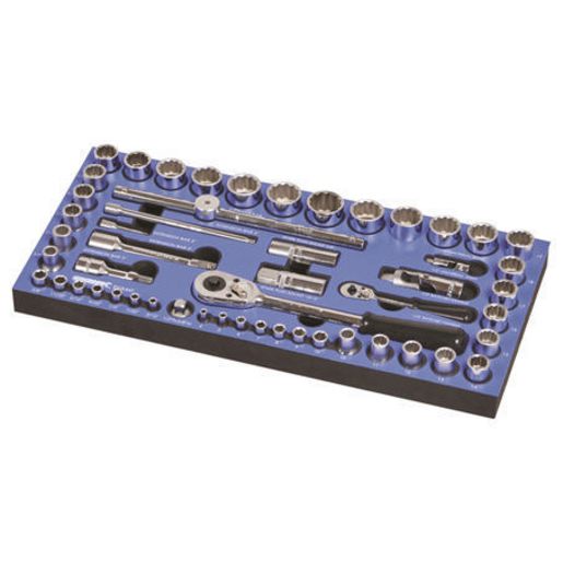 Kincrome Eva Tray Socket & Accessories Set 52Pc 1/4In &