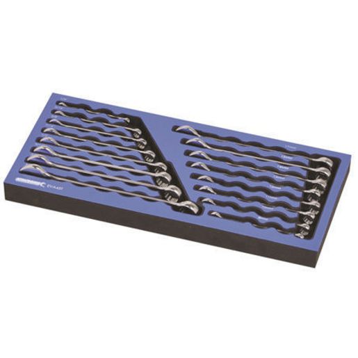 Kincrome Combination Spanner Set With Eva Tray 16Pc EVA45T