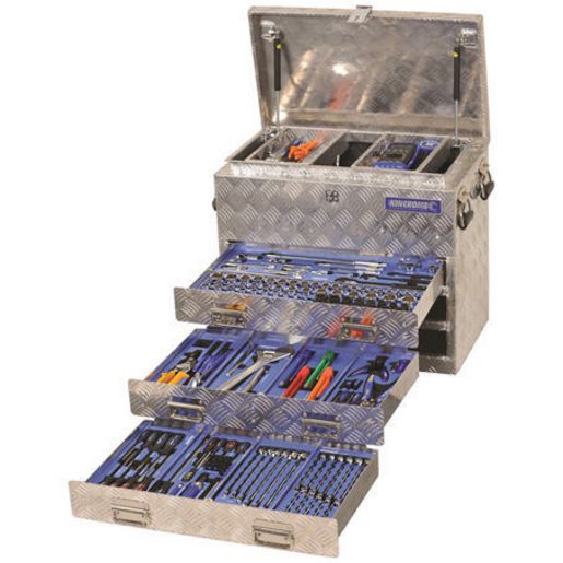Kincrome Heavy Duty Aluminium Truck Tool Box Kit 279Pc