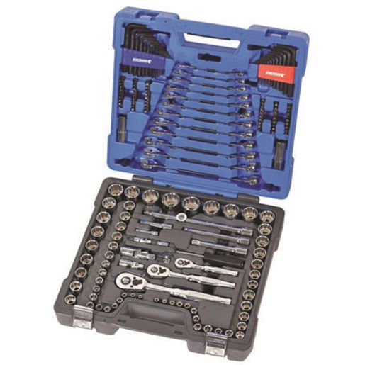 Kincrome Socket & Tool Set Mp 166Pc 1/4In 3/8In & 1/2In