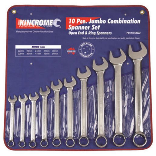 Kincrome Jumbo Combination Spanner Set 7Pc Metric K3022