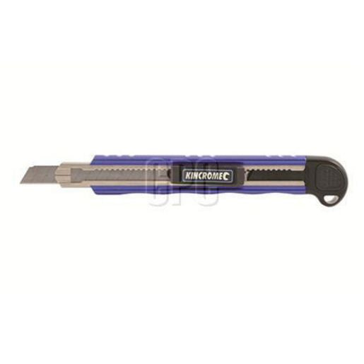Kincrome Auto Reloading Knife Aluminium Snap Blade 9Mm