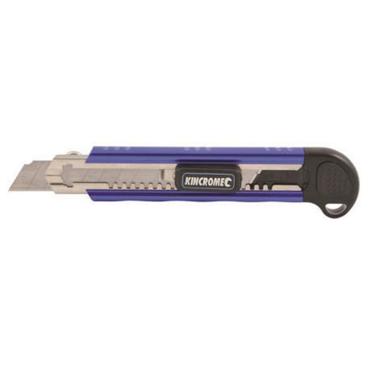 Kincrome Auto Reloading Knife Aluminium Snap Blade 18Mm