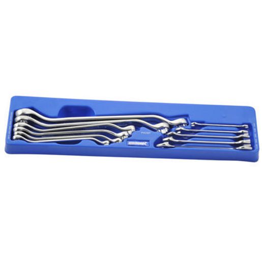 Kincrome Double Ring & Open End Spanner Set Tray 11Pc