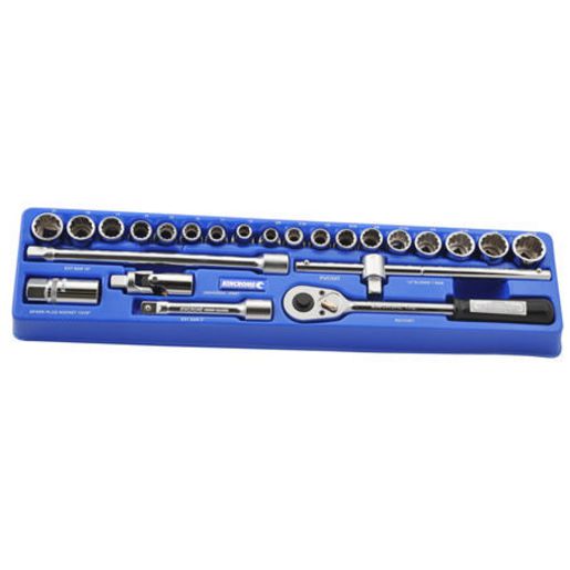 Kincrome Socket Set Tray 24Pc 1/2In Drive PVC54T