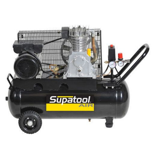 Supatool Air Compressor Belt Drive 2Hp 50L S13050