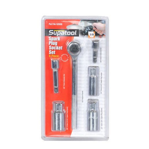 Supatool Spark Plug Socket Set 6Pc S2006