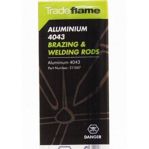 Trade Flame Aluminium Brazing Weld Rods 4Pc 211567