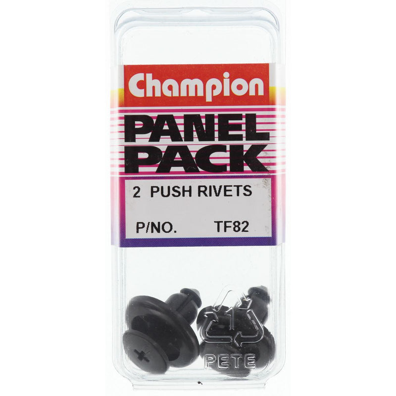 Champion Fasteners Push Rivet Len: 9mm Hole: 9X9mm Head: