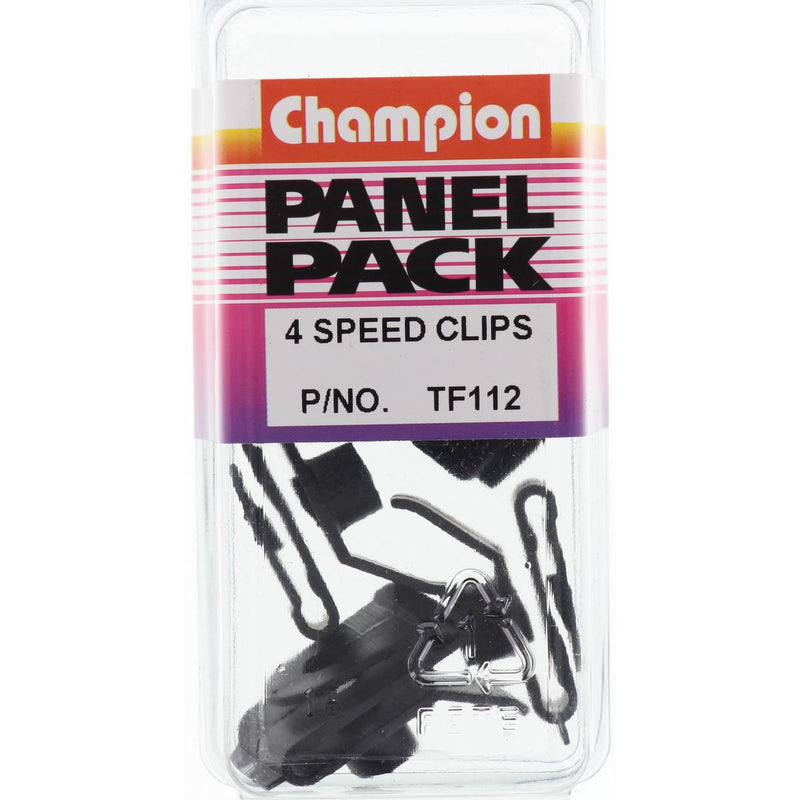 Champion Fasteners Speed Clip Black Screw Size: 4.8mm