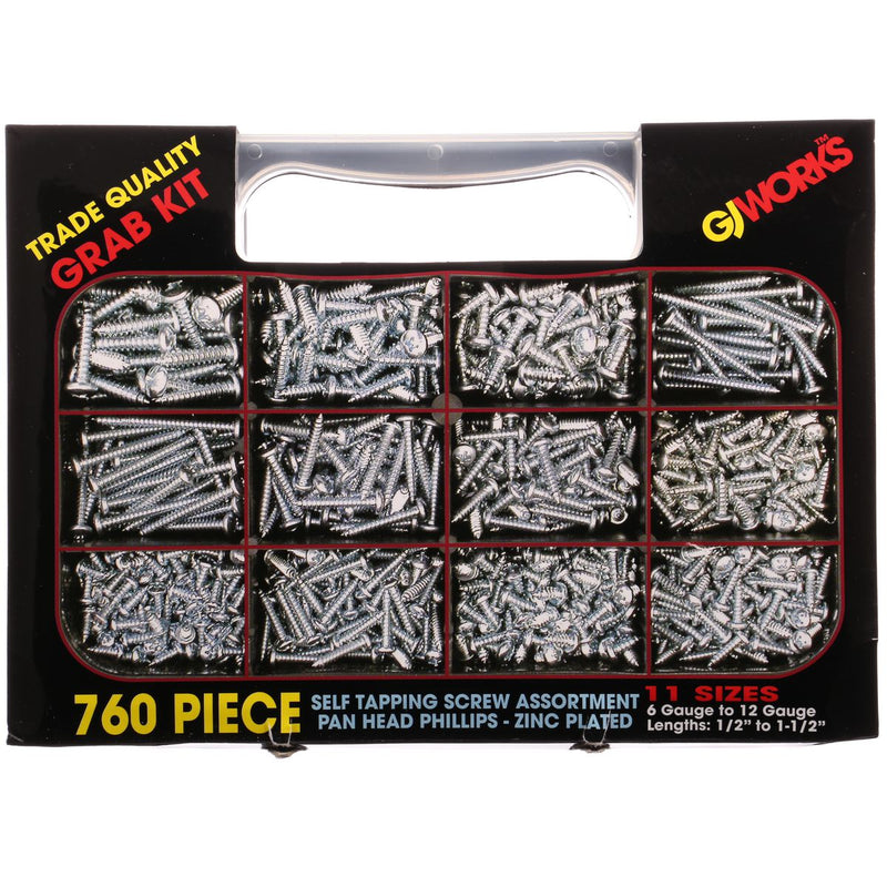 Grab Kit - Self-Tap Pan Phillips Head Screws GKA760