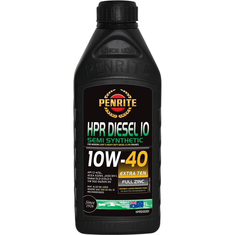 Penrite HPR Diesel 10 SAE 10W-40 Engine Oil 1L