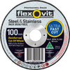 Flexovit Mega Inox Ultra Thin Reinforced Cut Off Wheel