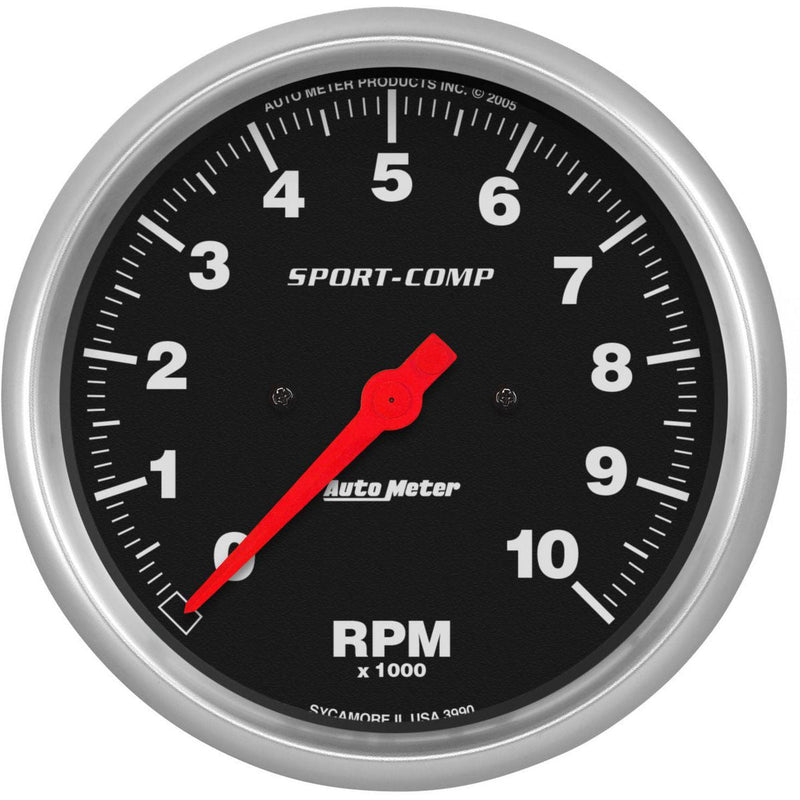 Autometer Sport-Comp 5in Tacho Gauge 10,000rpm In Dash