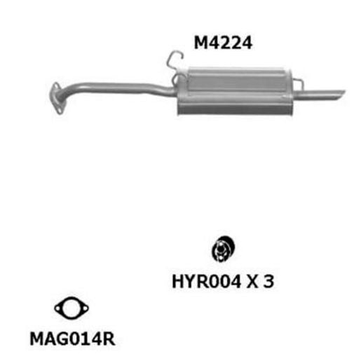 Redback Exhaust Pipe M4224