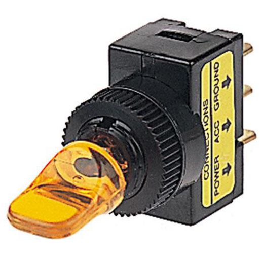 Hella Rocker Switch On/Off Spst 12V Amber Illuminated