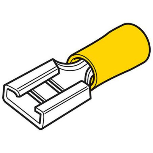 Hella Crimp Terminal Female Blade Yellow Terminal Entry