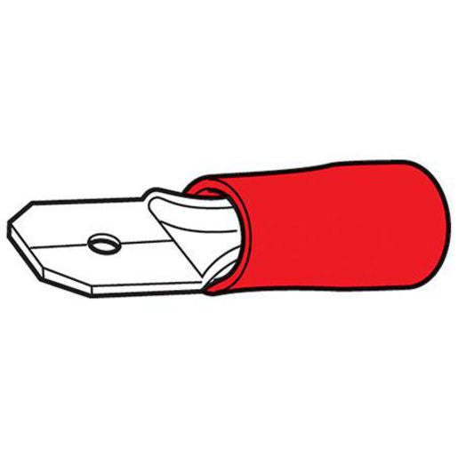 Hella Crimp Terminal Male Blade Red Terminal Entry 6.3Mm