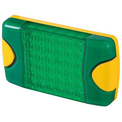 Hella Led Strobe Green 9 To 33V Permanent Mount