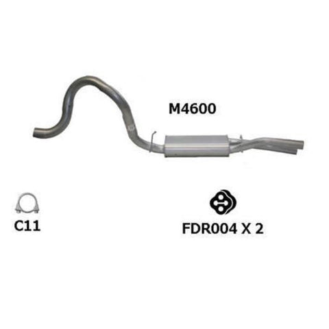 Redback Exhaust Muffler M4600