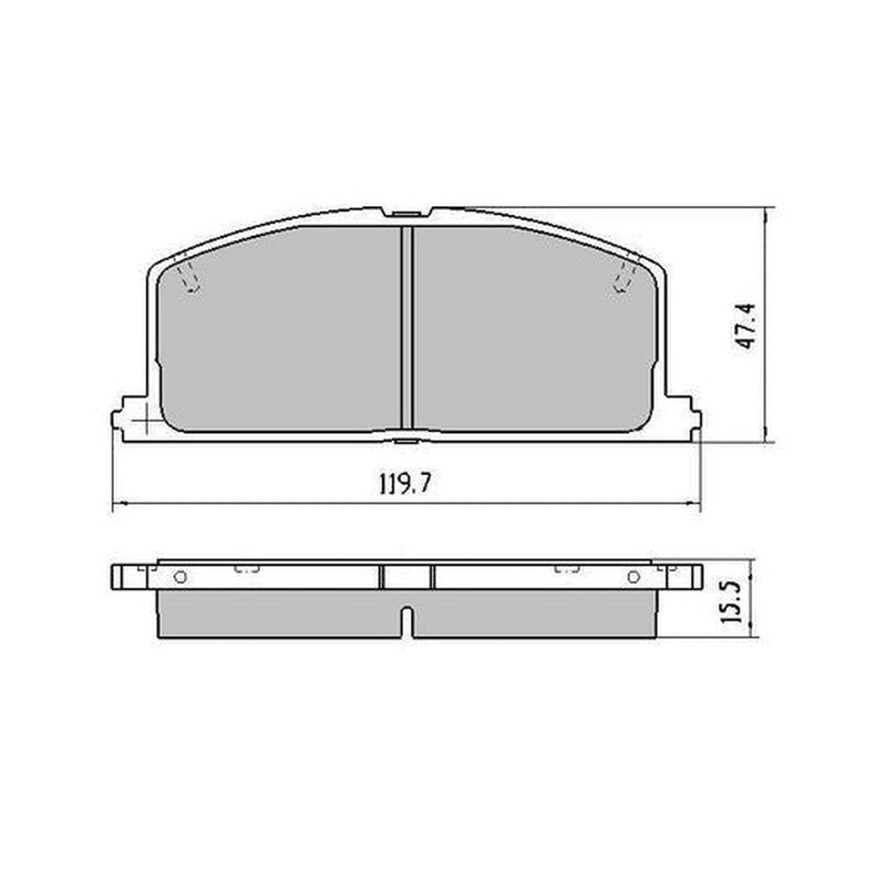 RDA Phantom Ceramic Brake Pad Set Front RDC308