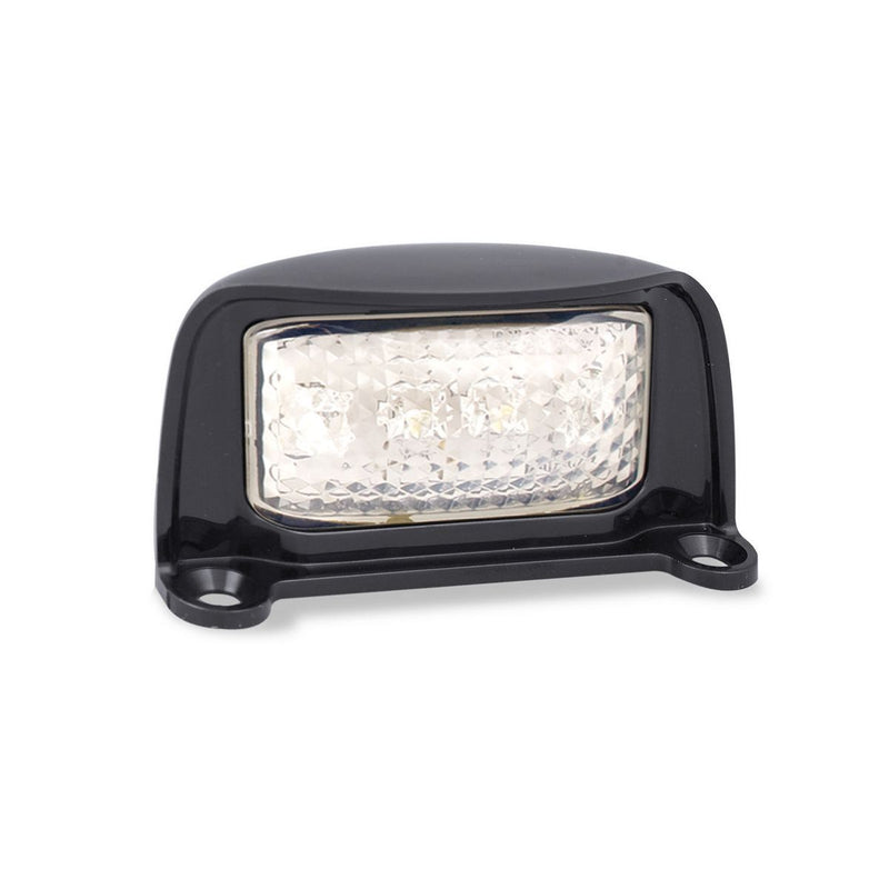 LED Autolamps Licence Plate Lamp with Black Bracket and