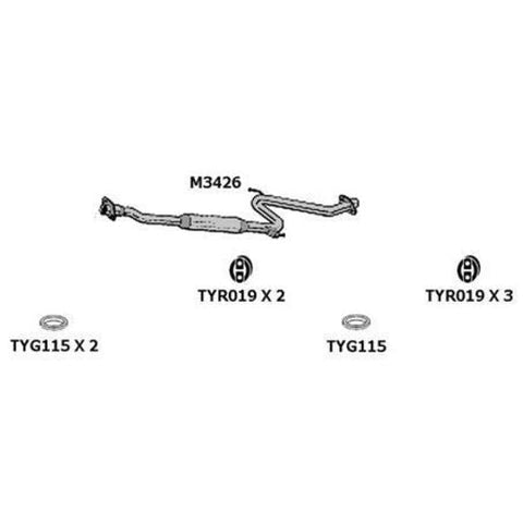 Redback Exhaust Pipe M3426