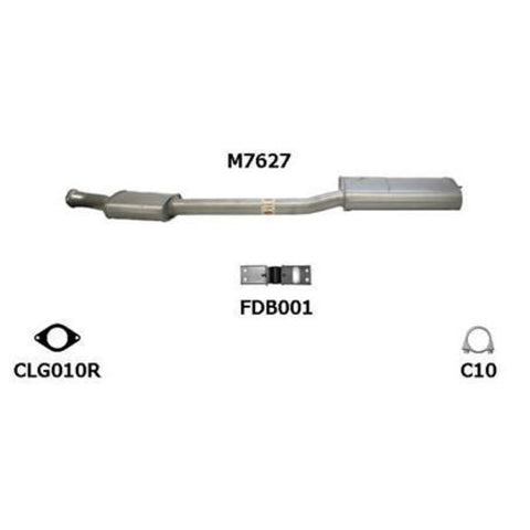 Redback Exhaust Muffler M7627